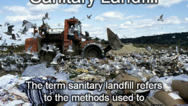 A sanitary landfill