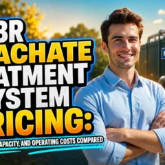 Image with text: MBR Leachate Treatment System Pricing: Costs Compared.