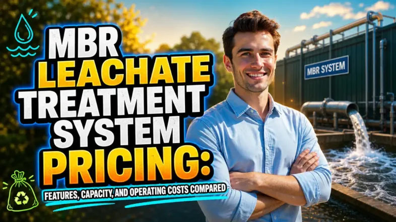Image with text: MBR Leachate Treatment System Pricing: Costs Compared.
