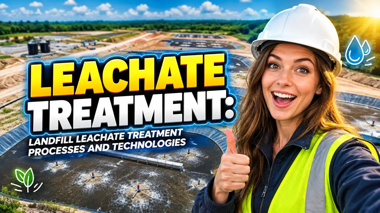 Image with the text: Leachate Treatment: Landfill Leachate Treatment Processes and Technologies. Image with the text: Leachate Treatment: Landfill Leachate Treatment Processes and Technologies.